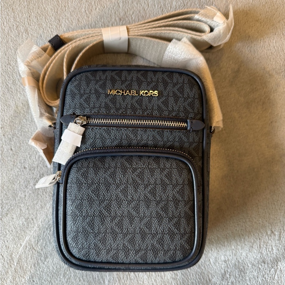 Michael Kors blue Messenger Bag with silver-Tone Hardware
